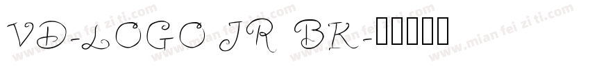 VD-LOGO JR BK字体转换